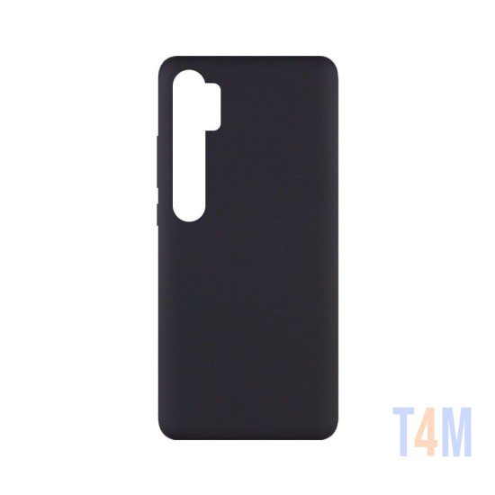 Capa de Silicone Macio para Xiaomi Mi Note 10/Mi Note 10 Pro Preto